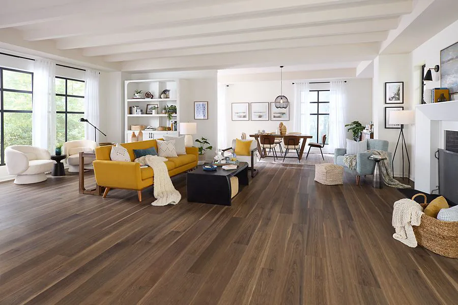 Dark Laminate in Living Space | Carpet To Go